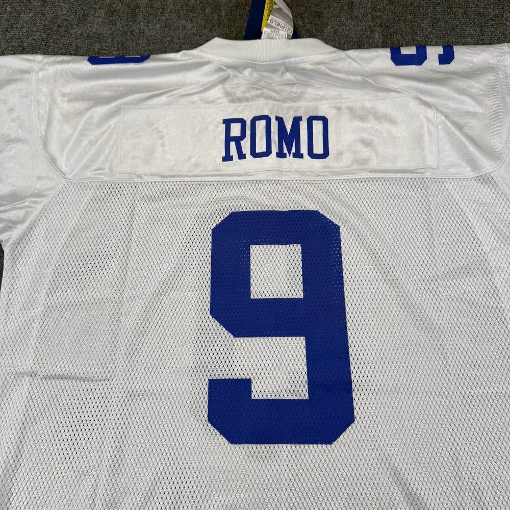 Dallas Cowboys Jersey Mens XL White NFL Football Tony Romo 9 Reebok On Field NWT